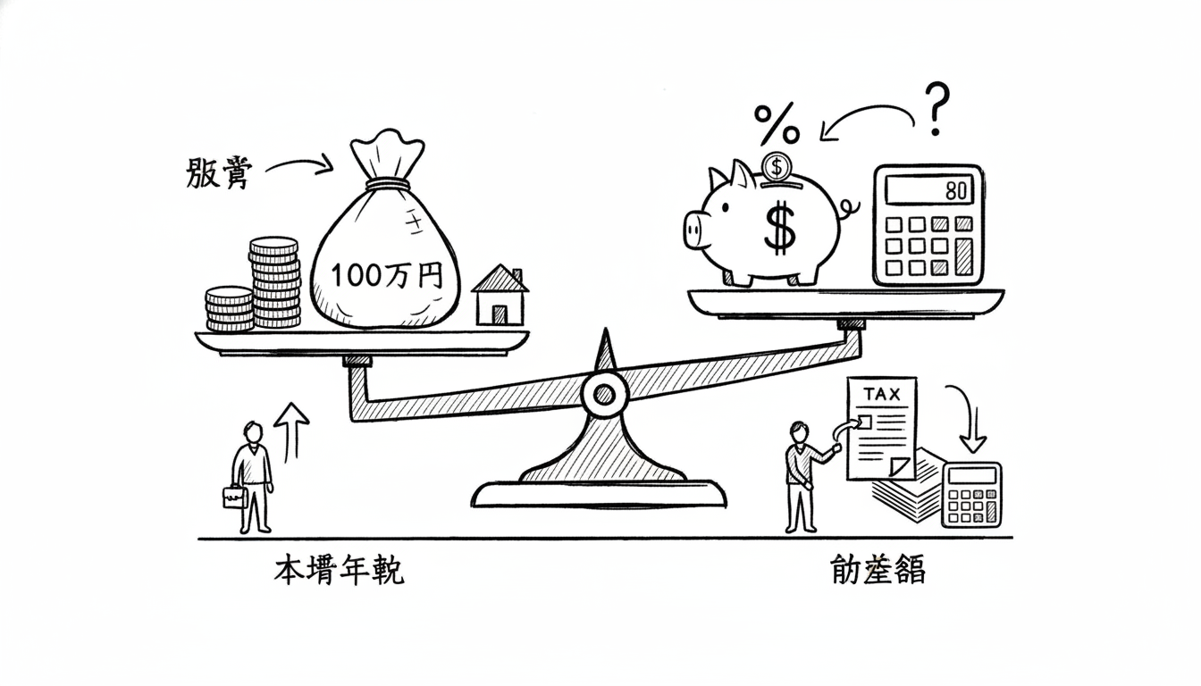 副業100万円の税金はいくら?本業年収別の納税額の目安
