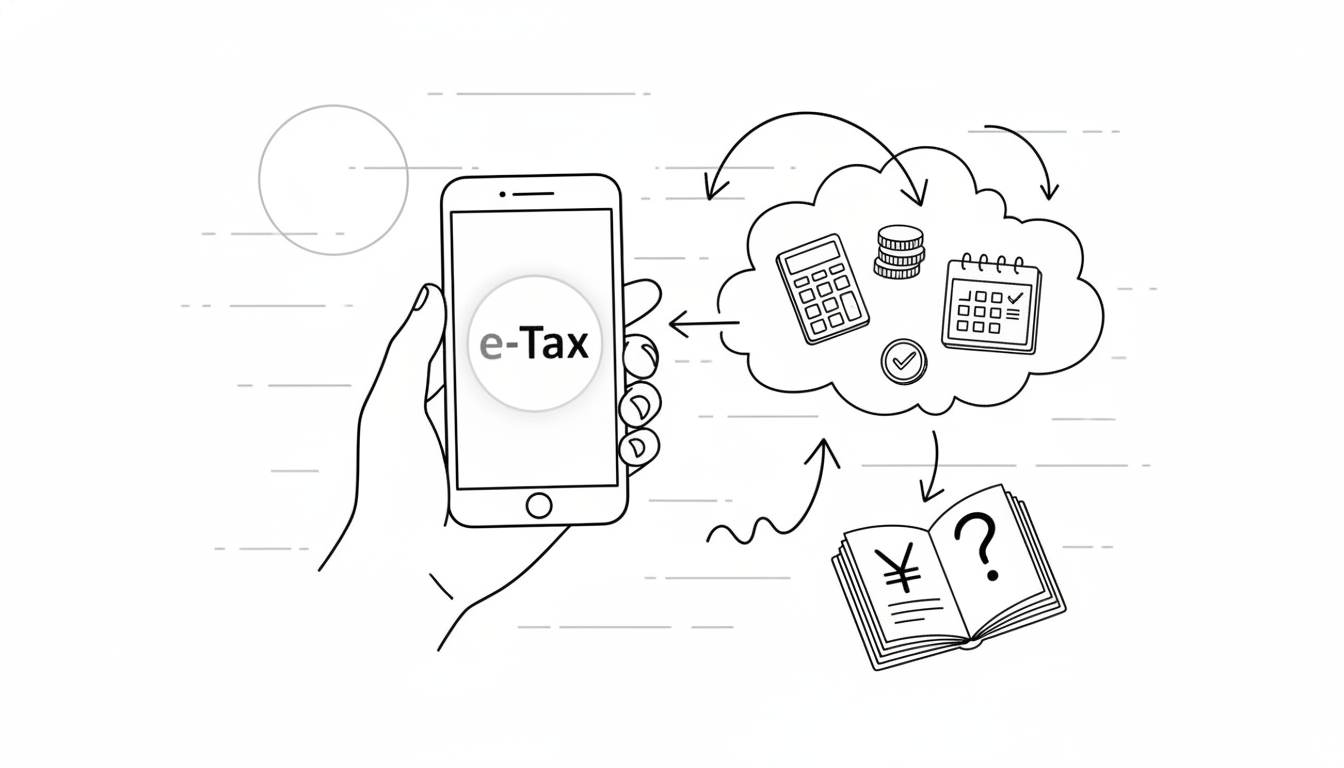 副業の確定申告はe-Taxでスマホから完結できる？20万円ルールと手順を完全解説