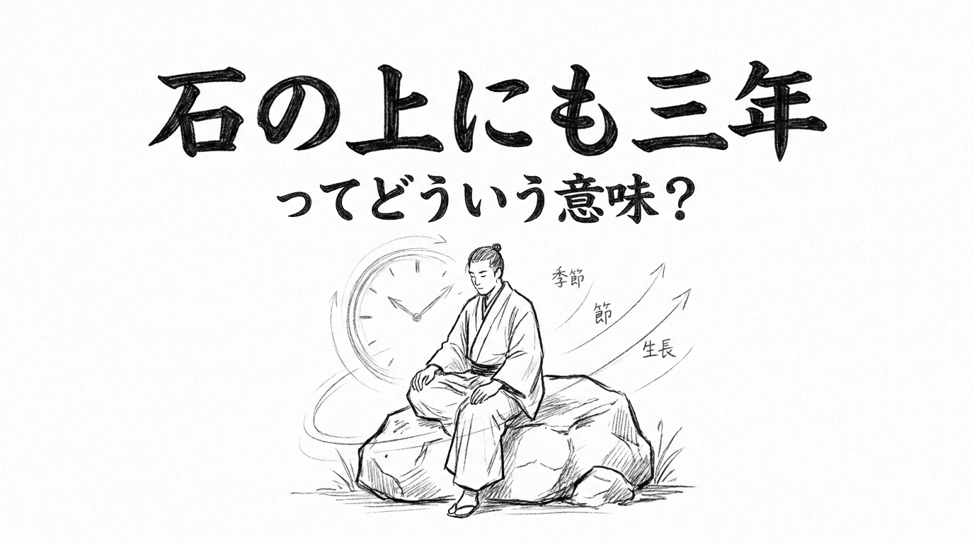 石の上にも三年ってどういう意味？