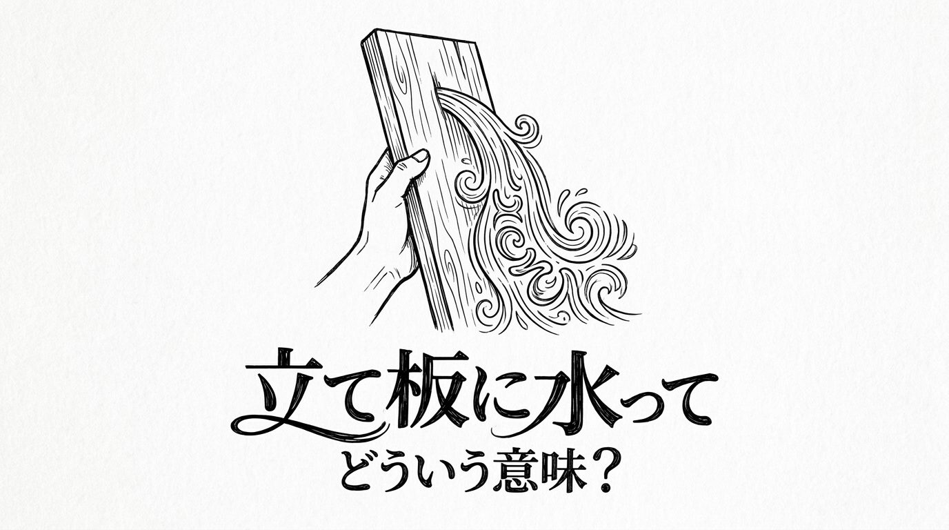 立て板に水ってどういう意味?