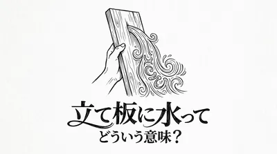 立て板に水ってどういう意味？