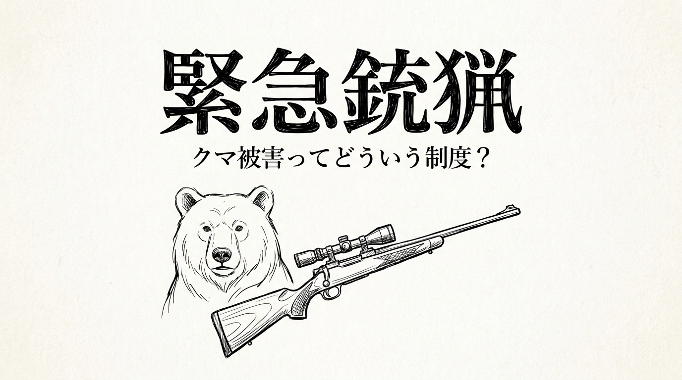 緊急銃猟／クマ被害ってどういう制度？