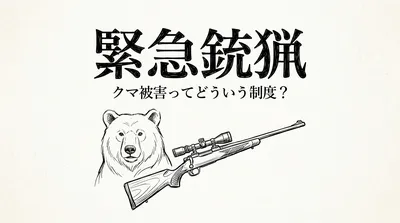 緊急銃猟／クマ被害ってどういう制度？