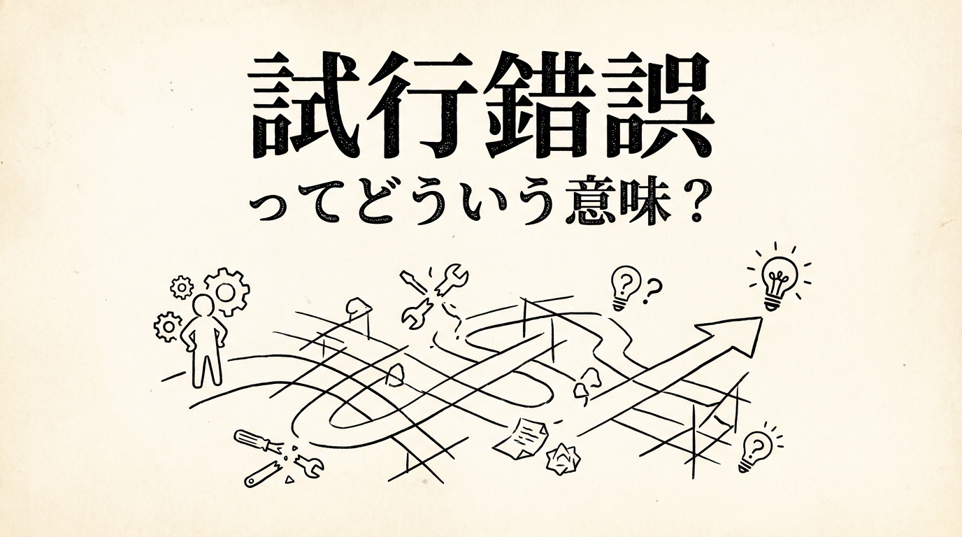 試行錯誤ってどういう意味？
