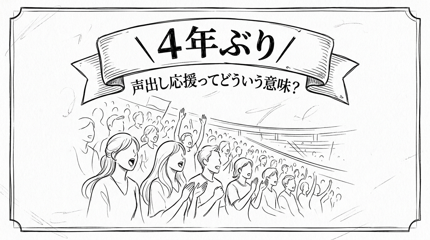 4年ぶり／声出し応援ってどういう意味？