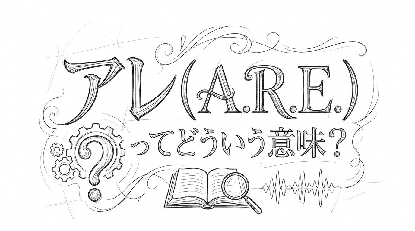 アレ（A.R.E.）ってどういう意味？