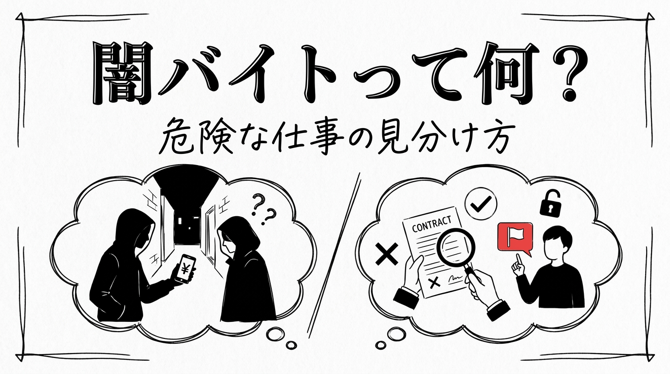 闇バイトって何?危険な仕事の見分け方