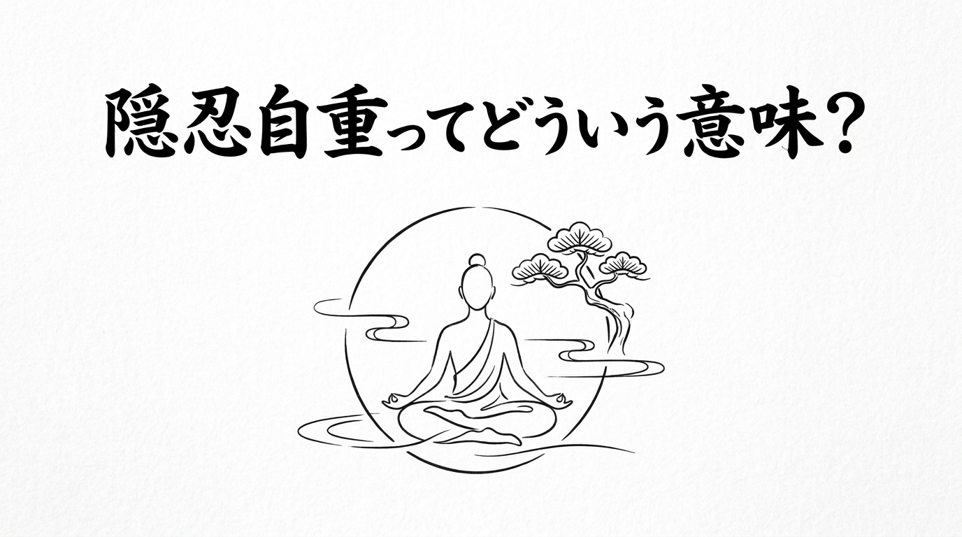 隠忍自重ってどういう意味?