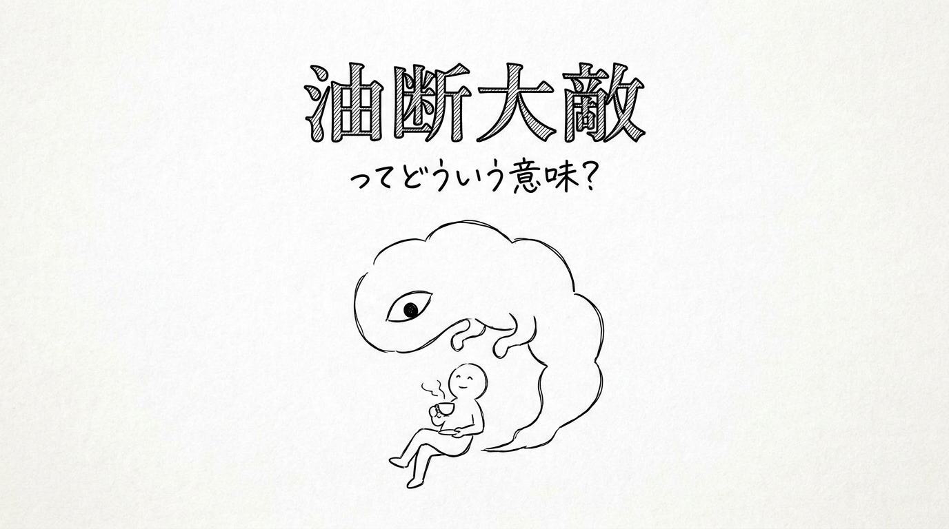 油断大敵ってどういう意味?