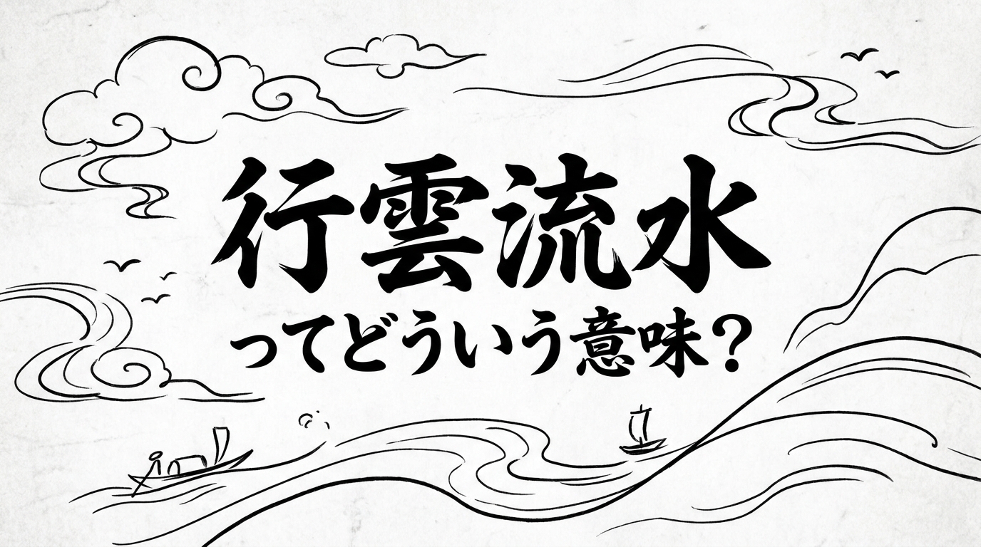 行雲流水ってどういう意味?