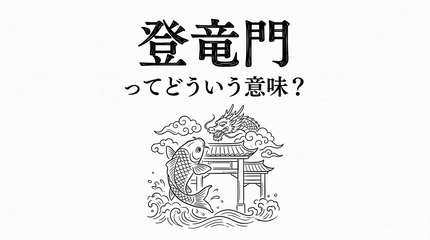 登竜門ってどういう意味?