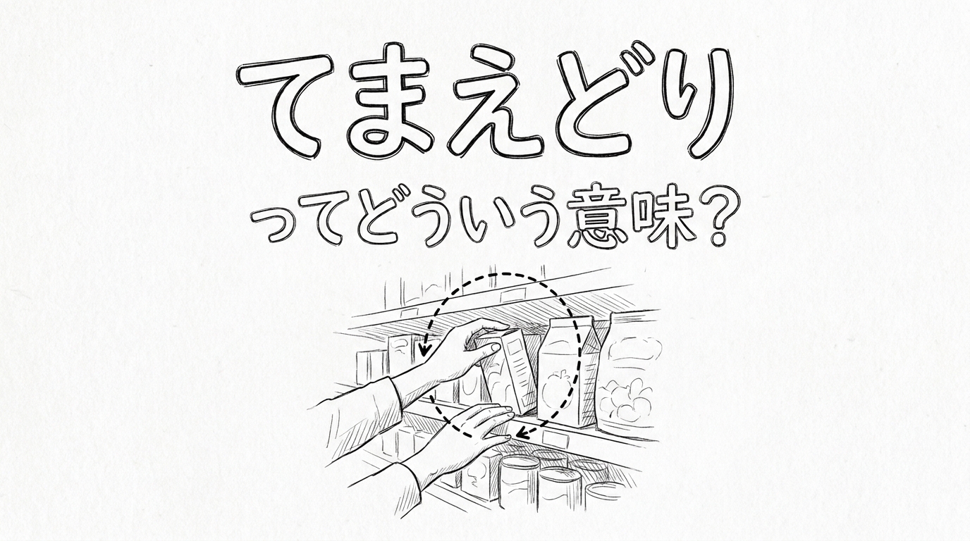 てまえどりってどういう意味?