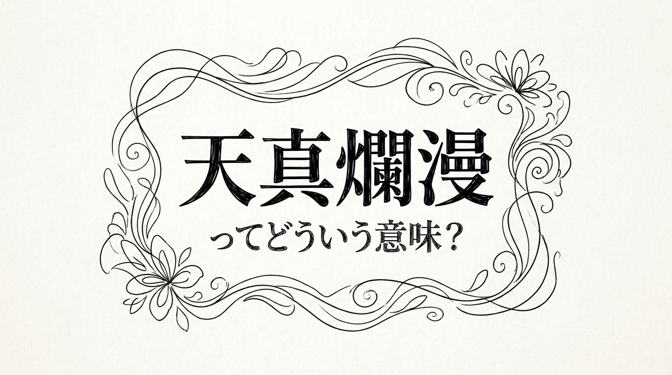 天真爛漫ってどういう意味?